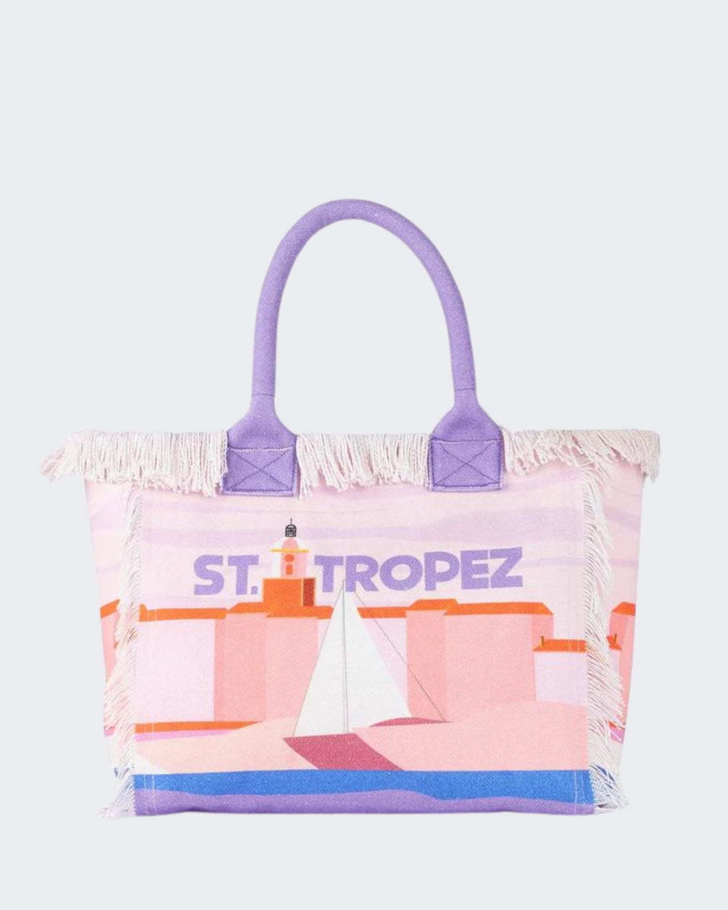 Mc2 Saint Barth Borsa a Mano VANI001-00272F - SanShopLuxury - Beachwear, Borsa a Mano, Borsa da spiaggia, Carry Over, Donna, Lilla, Mc2 Saint Barth, New, Primavera/Estate, Stellato, Unica, Valigeria