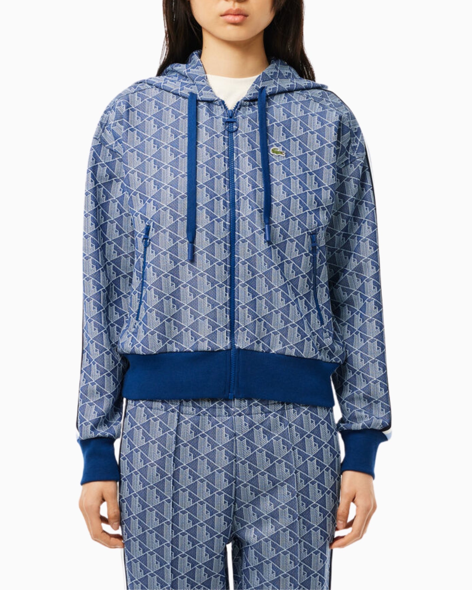 Lacoste Felpa SF7606/525 - SanShopLuxury - 2025, 34, 36, 38, 40, Abbigliamento, Blu, Donna, Felpa, Lacoste, New, Primavera/Estate, SS25, Stellato