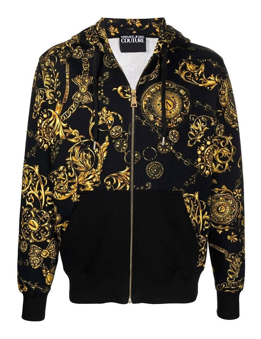 Inverno, Felpa, FW21, L, M, Nero, Outlet, Uomo, Versace Jeans Couture, XL