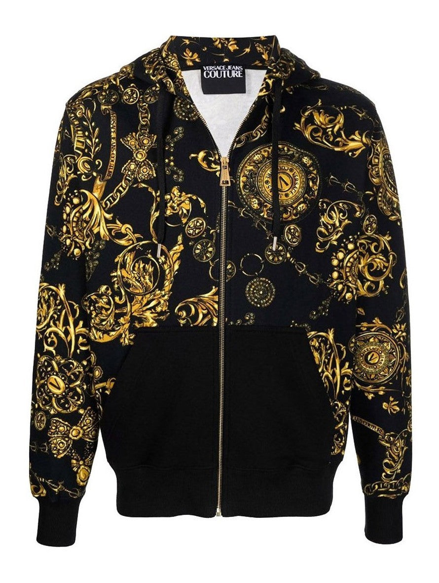 Versace Jeans Couture Felpa 71GAI3Z1 FS002 - SanShopLuxury - -50%, 2021, Abbigliamento, Autunno/Inverno, Felpa, FW21, L, M, Nero, Outlet, Uomo, Versace Jeans Couture, XL