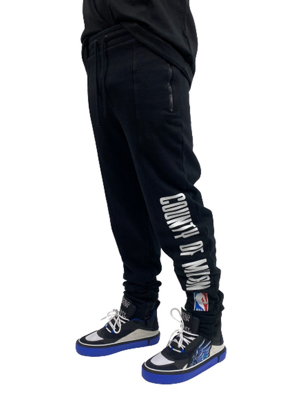 Marcelo Burlon Pantatuta CMCH008F18673117 - SanShopLuxury - -50%, 2018, Abbigliamento, Autunno/Inverno, FW18, L, M, Marcelo Burlon, Nero, Outlet, Pantatuta, S, Uomo, XS