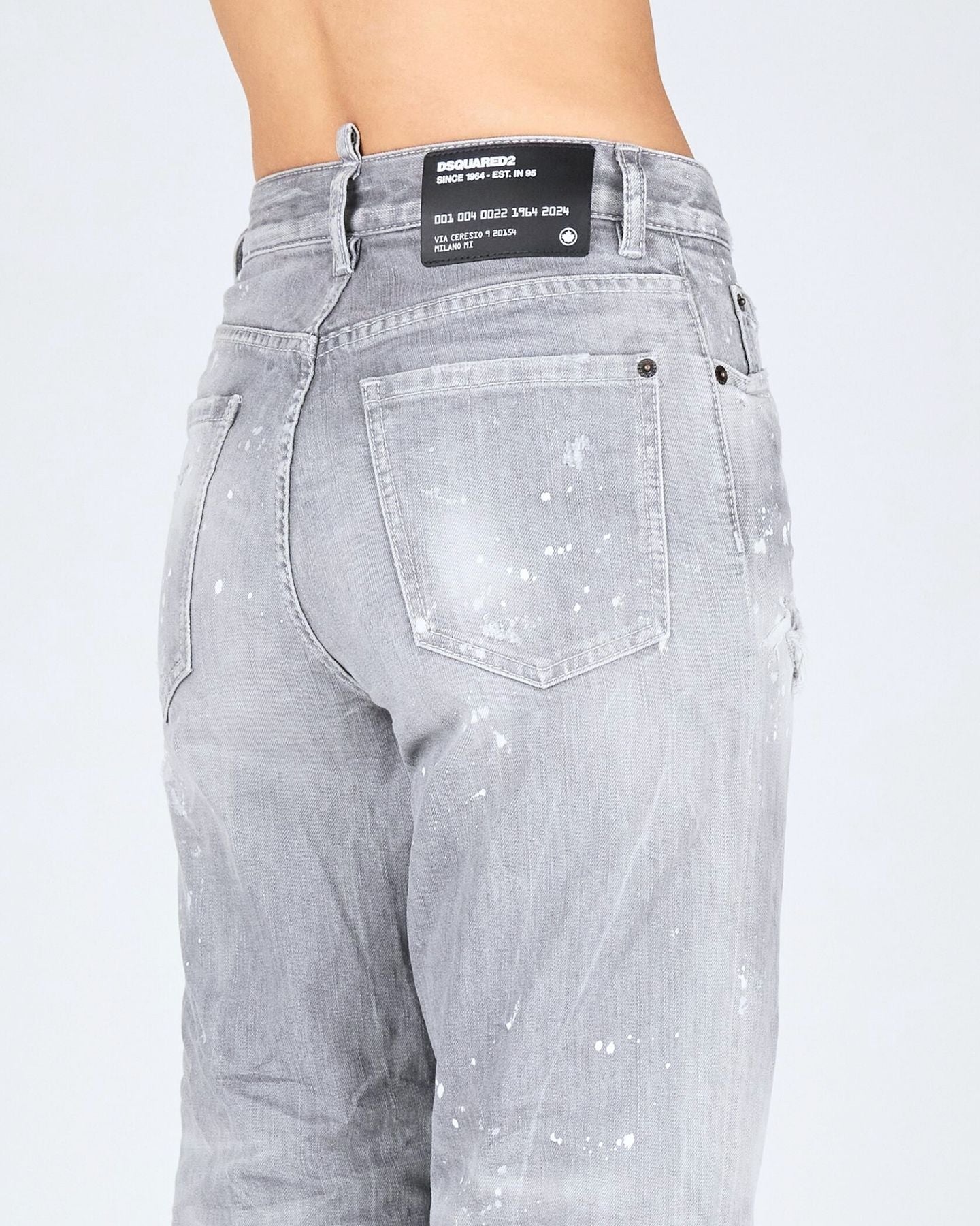 Dsquared2 Jeans S75LB0903/S30260852 - SanShopLuxury - 2024, 36, 38, 40, 42, 44, Abbigliamento, Donna, Dsquared2, Grigio, Idoneo, Jeans, Outlet, Primavera/Estate, SS24