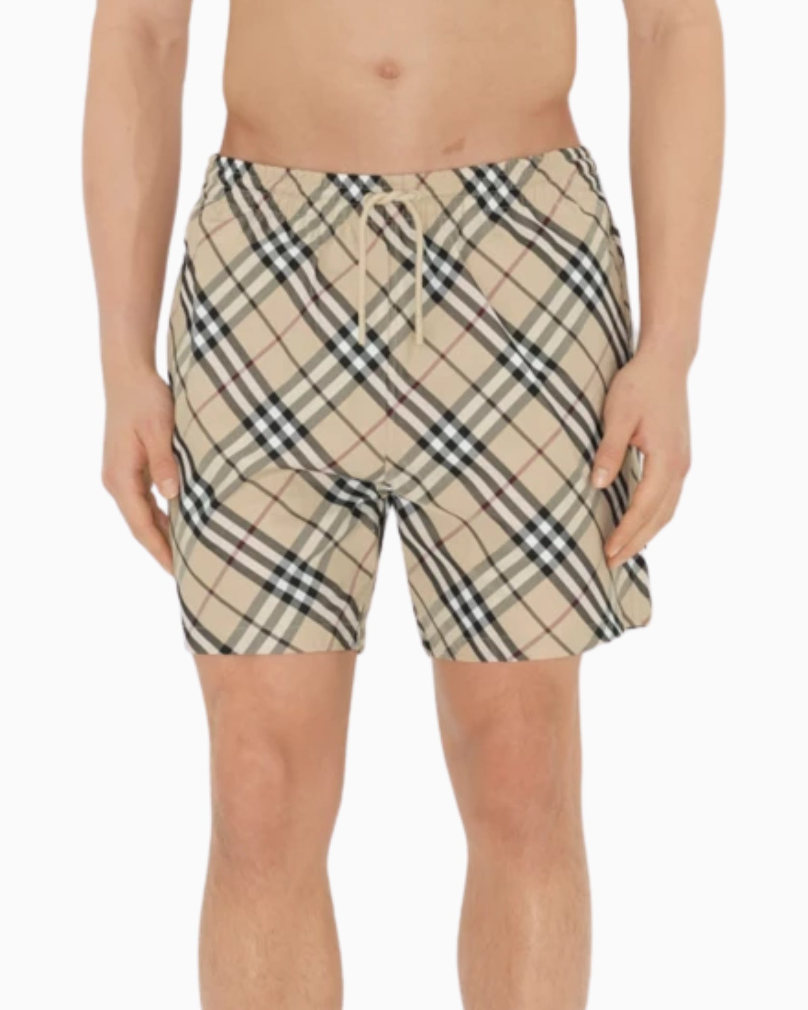 Burberry Costume 8101886-A5686 - SanShopLuxury - 2025, Abbigliamento, Beachwear, Beige, Burberry, Carry Over, Costume, L, M, New, Primavera/Estate, Stellato, Ultimo, Uomo, XS