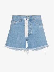 Off-White Short OWYC001S18955144/7101 - SanShopLuxury - -50%, 2018, 45, 46, Abbigliamento, Azzurro, Blu, Donna, Off-White, Outlet, Primavera/Estate, Short, SS18