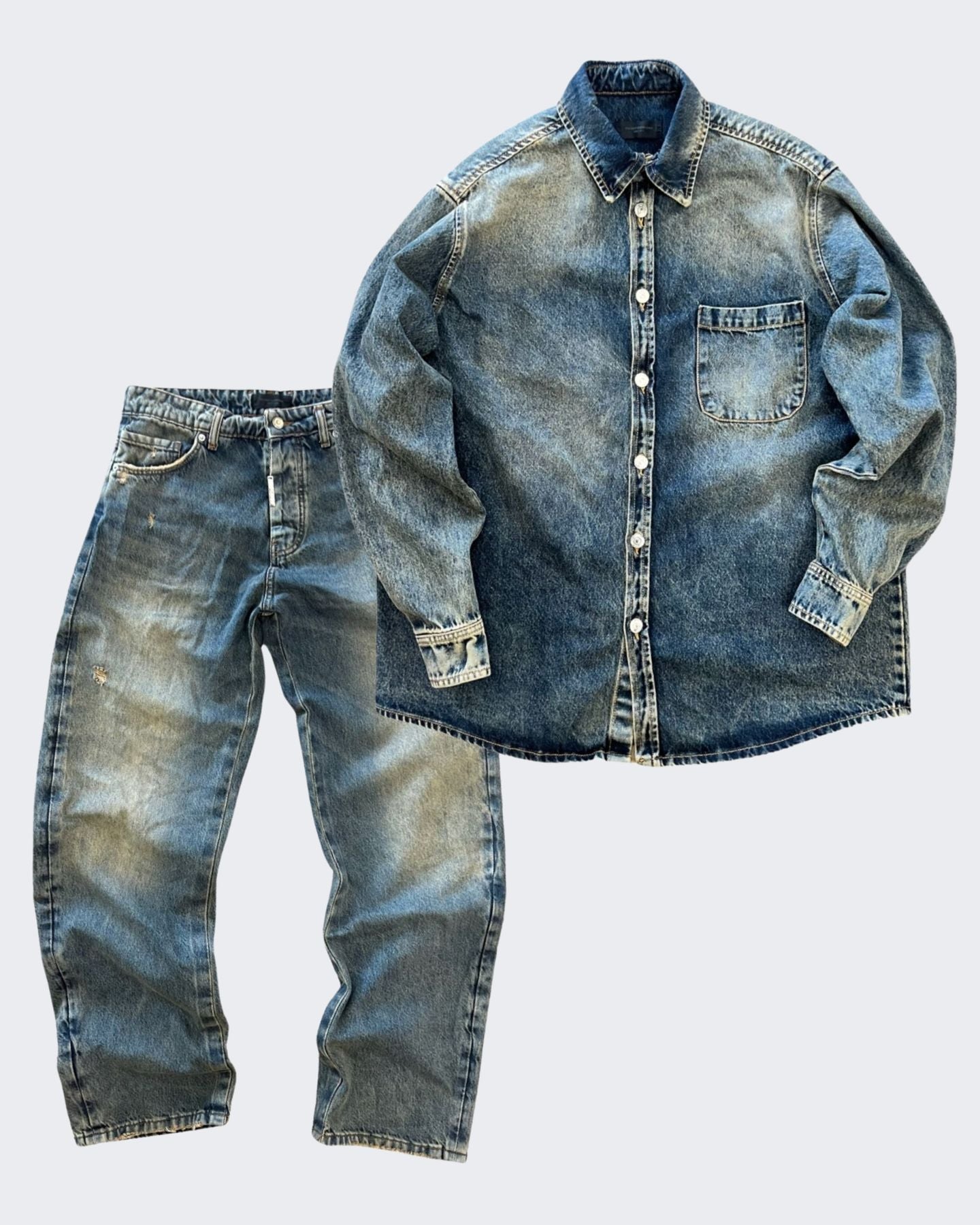 Donotconform Camicia SHIRT370-SAB - SanShopLuxury - 2024, Abbigliamento, Blu Sabbiato, Camicia, Donotconform, Idoneo, jeans, L, Outlet, Primavera/Estate, SS24, Ultimo, Uomo