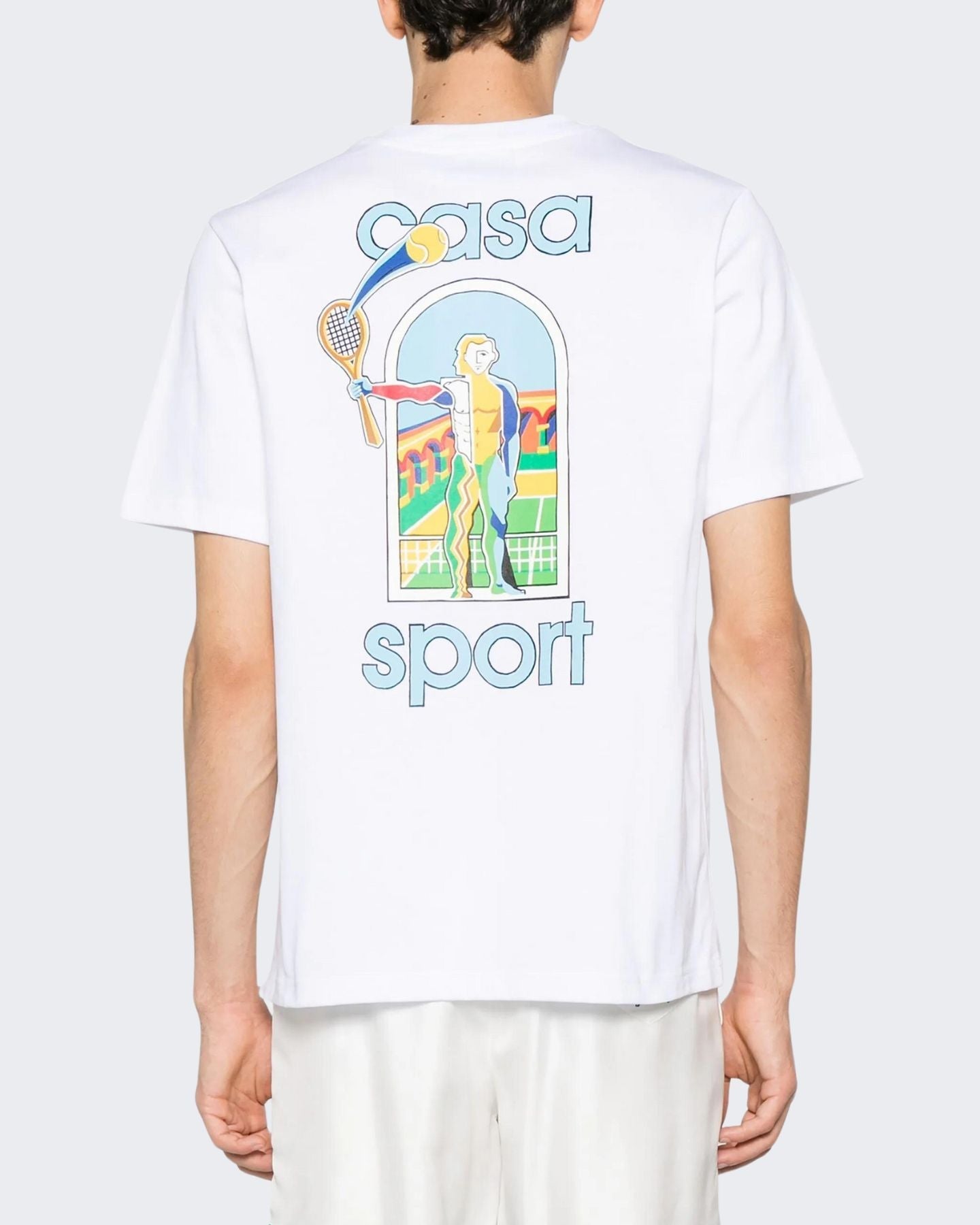 Casablanca T-Shirt MS24JTS00101 - SanShopLuxury - 2024, Abbigliamento, Bianco, Casablanca, Donna, M, Outlet, Primavera/Estate, S, SS24, Stellato, T-Shirt, Ultimo, UNISEX, Uomo