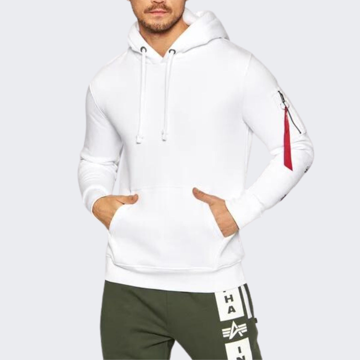 Inverno, Bianco, Carry Over, Con Cappuccio, Felpa, Idoneo, Ultimo, Uomo, XXL
