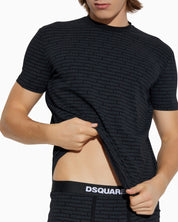 Dsquared2 T-Shirt D9H136050-001-T - SanShopLuxury - 2025, Abbigliamento, Autunno/Inverno, Beachwear, Continuativo, Dsquared2, FW25, Idoneo, L, M, Nero, New, Primavera/Estate, T-Shirt, Uomo, XL, XXL