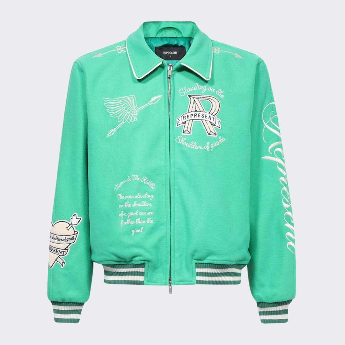 Represent Giubbino MJ1008 - SanShopLuxury - 2023, Abbigliamento, Autunno/Inverno, College, FW23, Giubbino, Idoneo, L, M, Nero, Outlet, Represent, Ultimo, Uomo, Verde, XL, XXL