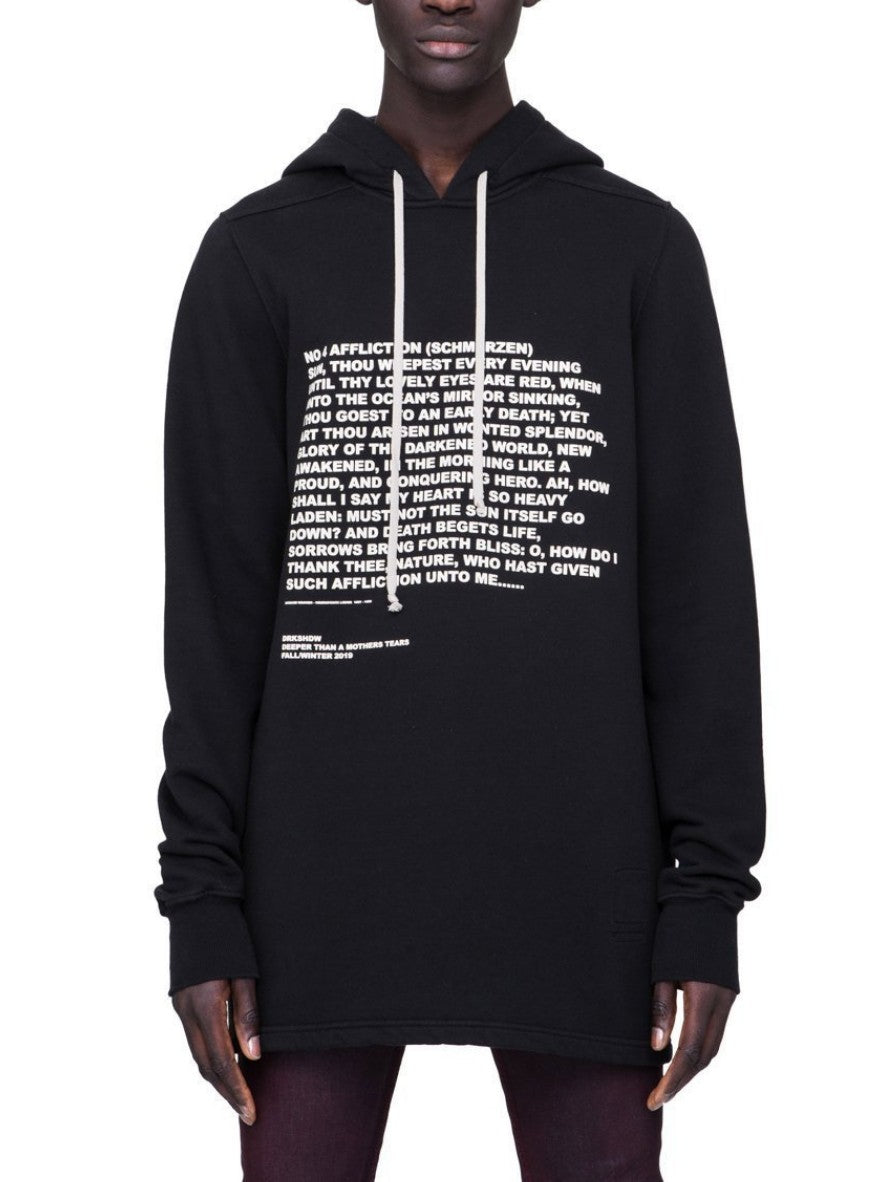 Rick Owens Drkshdw Felpa DU19F6285/FEP3 - SanShopLuxury - -50%, 2019, Abbigliamento, Autunno/Inverno, Felpa, FW19, L, Nero, Outlet, Rick Owens Drkshdw, Uomo, XL