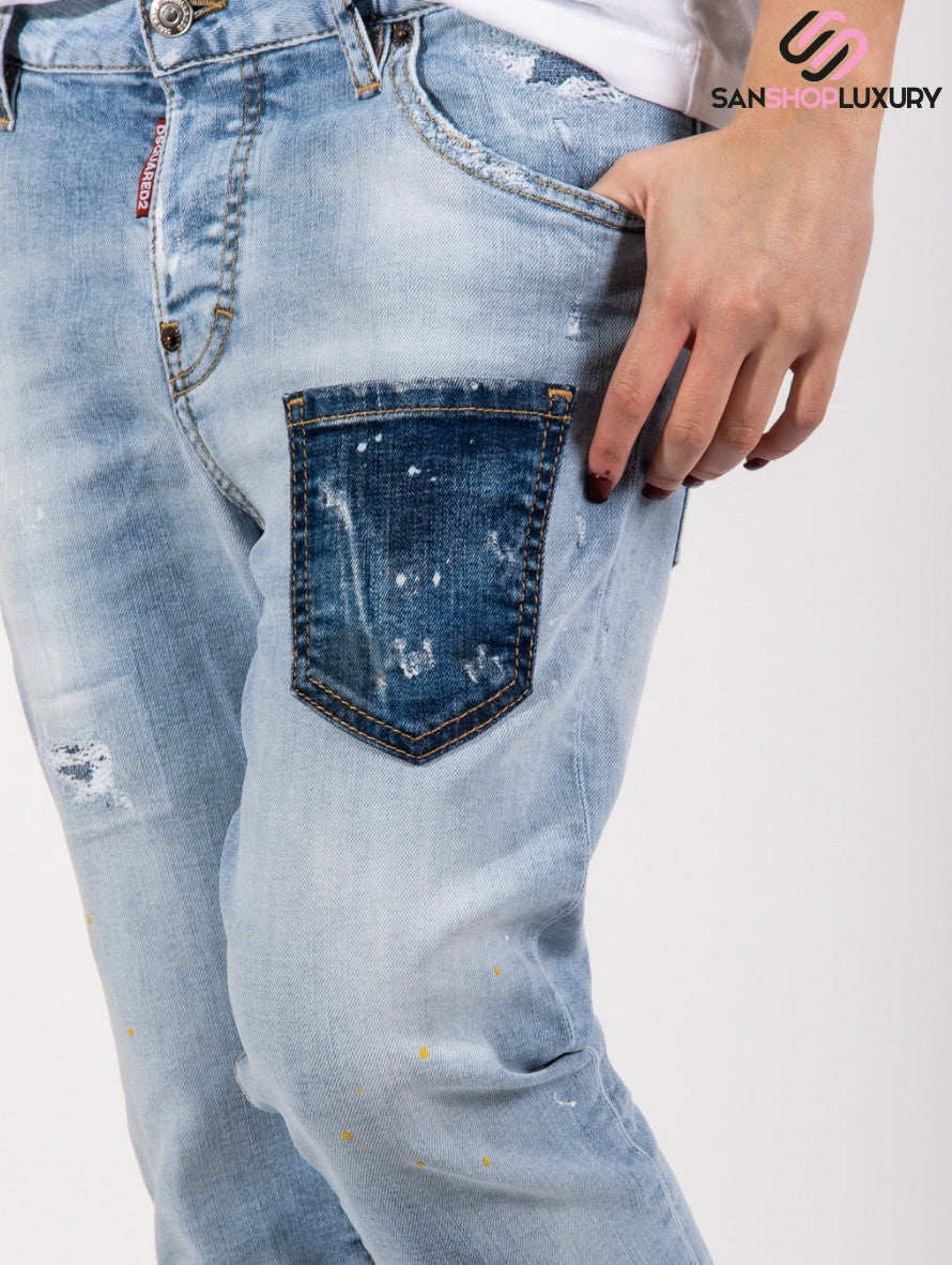 Dsquared2 Jeans S75LB0512 S30665 470 - SanShopLuxury - -50%, 2021, 40, 42, 46, Abbigliamento, Autunno/Inverno, Blu, Donna, Dsquared2, FW21, Jeans, Outlet