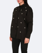 So Lavish Camicia C4048-N - SanShopLuxury - 2024, 40, 42, 44, 46, Abbigliamento, Autunno/Inverno, Camicia, Continuativo, Donna, FW24, Idoneo, Nero, Outlet, Primavera/Estate, So Lavish