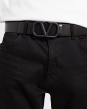 Valentino Garavani Cintura Y2T0Q87WQG - SanShopLuxury - 100, 105, 110, 90, 95, Abbigliamento, Accessori, Autunno/Inverno, Carry Over, Cintura, Continuativo, Idoneo, Nero, New, Primavera/Estate, Uomo, Valentino Garavani