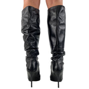 Wo Milano Stivali 700 T.100 - SanShopLuxury - -50%, 2019, 36, 37, 38, 40, Autunno/Inverno, Calzature, Donna, FW19, Nero, Outlet, Stivali, Viola, Viola scuro, Wo Milano