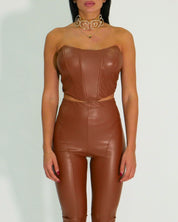 District Margherita Mazzei Top ED24 2311 - SanShopLuxury - 2024, 40, 42, 44, 46, Abbigliamento, Autunno/Inverno, Beige, Bustier, Cuoio, District Margherita Mazzei, Donna, FW24, Idoneo, Outlet, Top, Ultimo