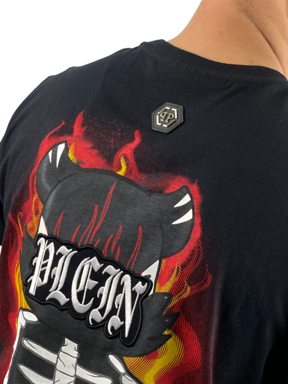 Philipp Plein T-Shirt CMTK4679/PJY002N0213 - SanShopLuxury - -50%, 2020, Abbigliamento, Autunno/Inverno, FW20, L, Nero, Outlet, Philipp Plein, S, T-Shirt, Uomo, XL, XXL