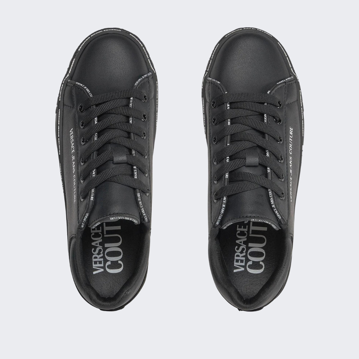 Versace Jeans Couture Sneakers 75VA3SK5 ZP315 - SanShopLuxury - 2023, 36, 37, 38, 39, 40, 41, Autunno/Inverno, Bianco-Lilla, Calzature, Donna, FW23, Idoneo, Nero, Outlet, Sneakers, Versace Jeans Couture