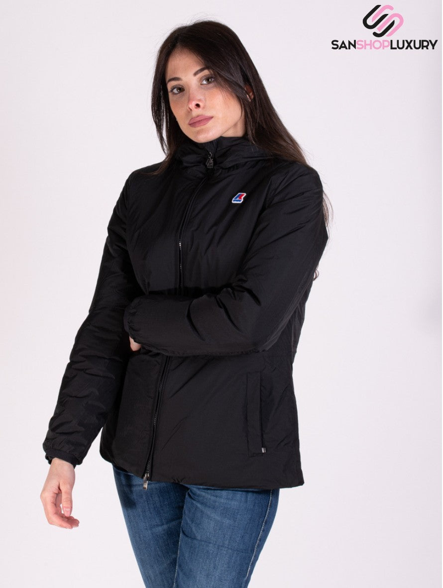 K-Way Giubbino K7115GW USY - SanShopLuxury - -50%, 2021, Abbigliamento, Autunno/Inverno, Donna, FW21, Giubbino, K-Way, L, M, Nero, Outlet, S, XL