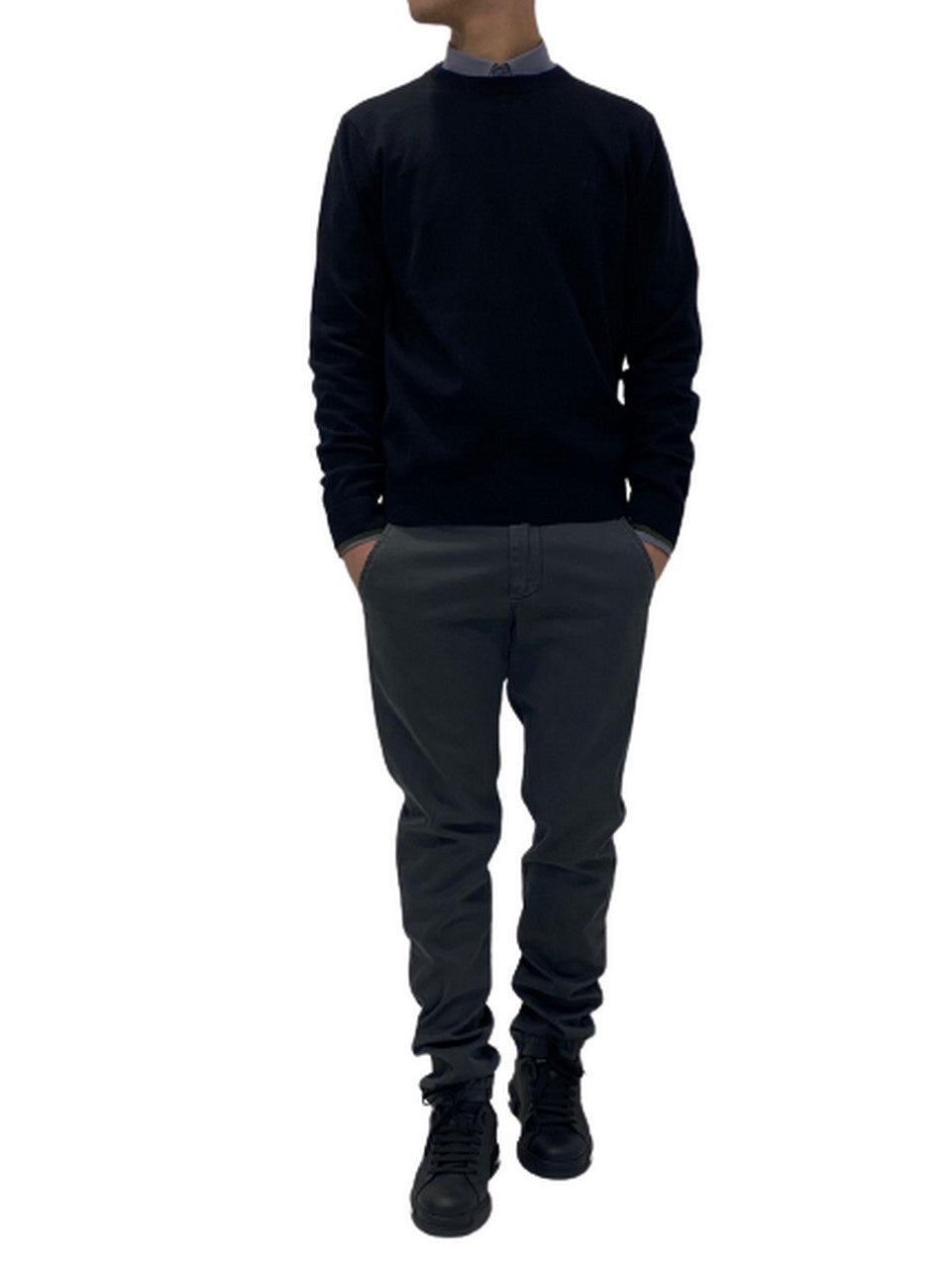 Sun 68 Maglieria 26144 - SanShopLuxury - -50%, 2018, Abbigliamento, Autunno/Inverno, Blu, FW18, M, Maglieria, Nero, Outlet, S, Sun 68, Uomo