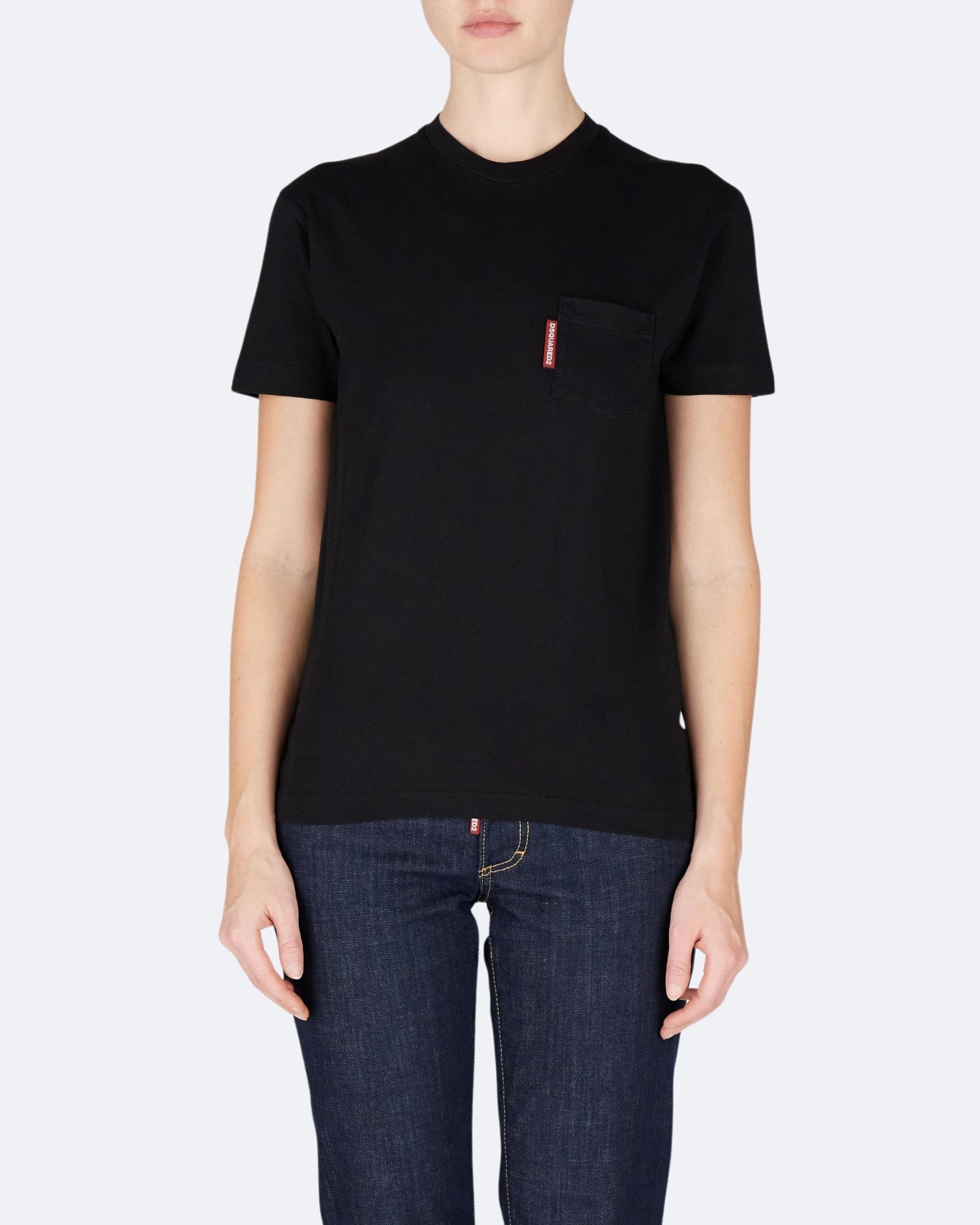 Dsquared2 T-Shirt S75GD0476/D20020900 - SanShopLuxury - 2025, Abbigliamento, Autunno/Inverno, Continuativo, Donna, Dsquared2, FW25, Idoneo, L, M, Nero, New, Primavera/Estate, S, T-Shirt, XL