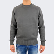 Dik Tat Maglieria DK87019 - SanShopLuxury - -50%, 2020, Abbigliamento, Autunno/Inverno, Dik Tat, FW20, Girocollo, Grigio, L, M, Maglieria, Marrone, Outlet, S, Uomo, XL