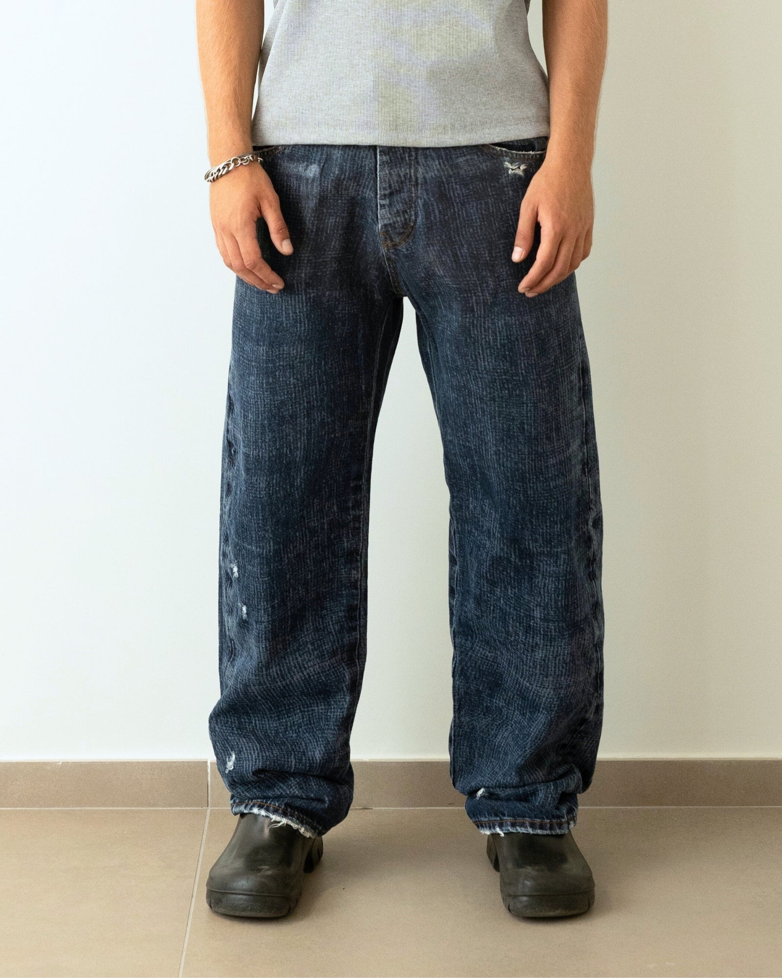 Gavensemble Jeans BAGGY130 - SanShopLuxury - 2024, 44, 46, 48, 50, 52, 54, Abbigliamento, Autunno/Inverno, Blu, Continuativo, FW24, Gavensemble, Idoneo, Jeans, Outlet, Primavera/Estate, Uomo