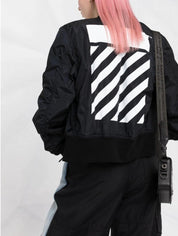 Giubbino Off-White OWEH017C99FAB0021001 - SanShopLuxury - Abbigliamento, Autunno/Inverno, Carry Over, Continuativo, Donna, Giubbino, Giubbotteria, Idoneo, L, M, Nero, New, Off-White, Primavera/Estate, S