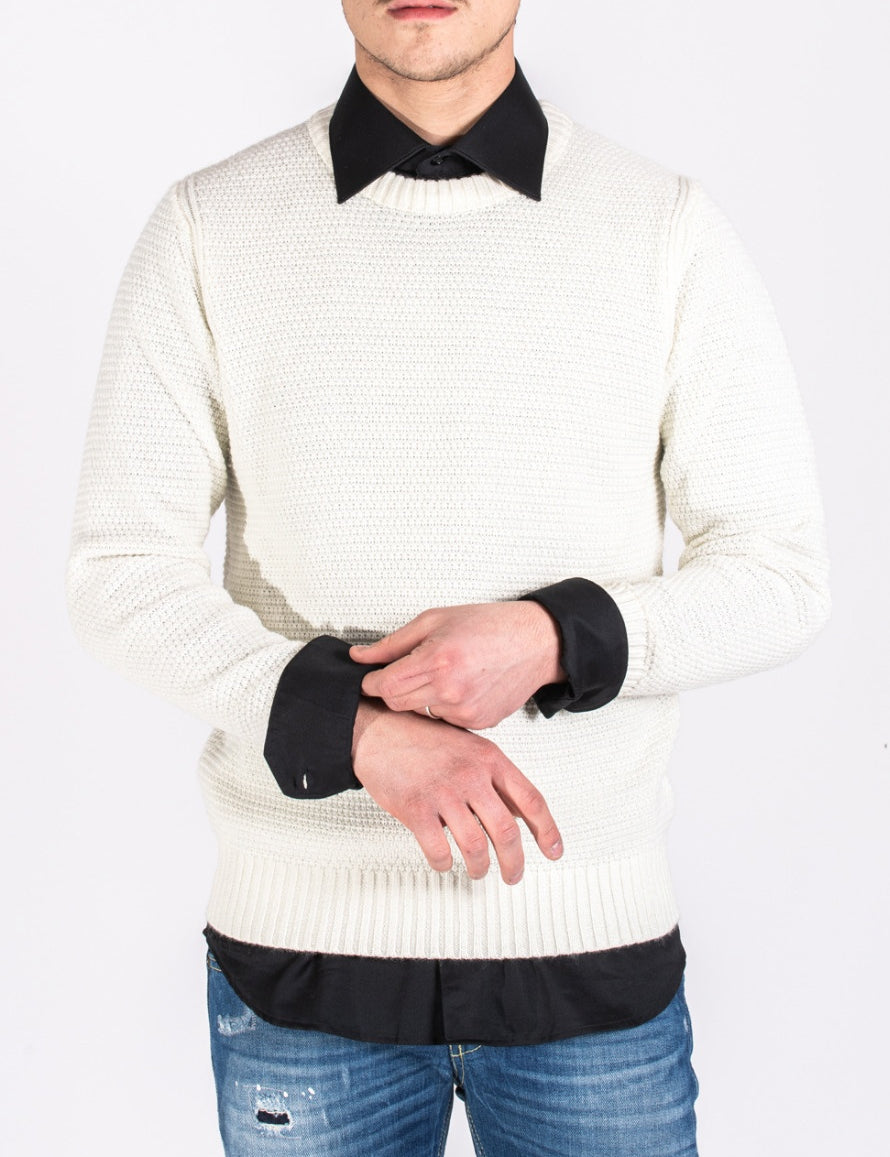 Inverno, Bianco, Dik Tat, FW20, L, M, Maglieria, Nero, Outlet, S, Uomo