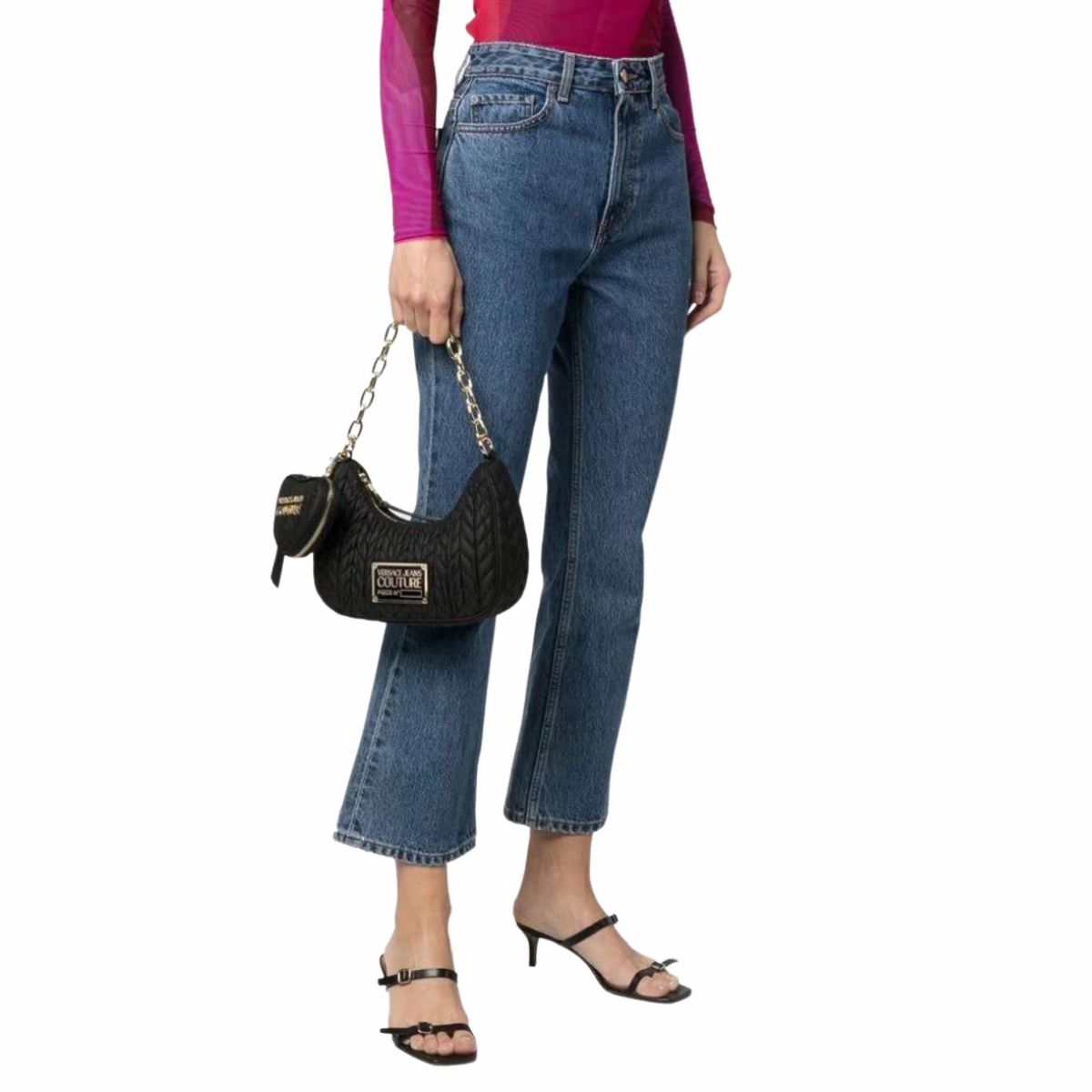 Versace Jeans Couture Borsa Da Spalla 74VA4BO1 ZS584 - SanShopLuxury - 2023, Accessori, Autunno/Inverno, Borsa Da Spalla, Continuativo, Donna, Idoneo, Lilla, Luna, Nero, Outlet, Primavera/Estate, SS23, Ultimo, Unica, Valigeria, Versace Jeans Couture