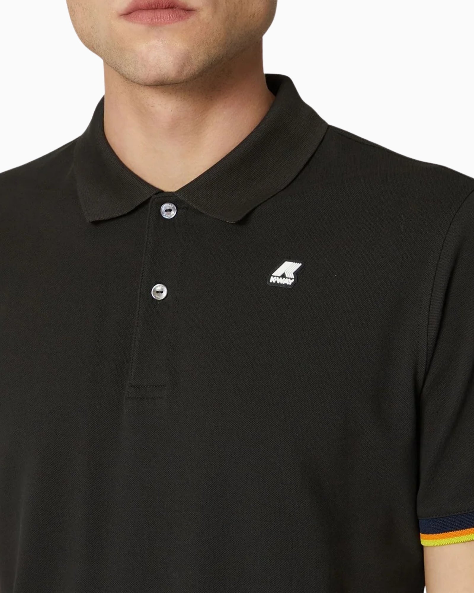 K-Way T-Shirt Polo K1125BW USY - SanShopLuxury - 2025, Abbigliamento, Idoneo, K-Way, L, M, Nero, New, Primavera/Estate, S, SS25, T-Shirt Polo, Uomo, XL, XXL, XXXL