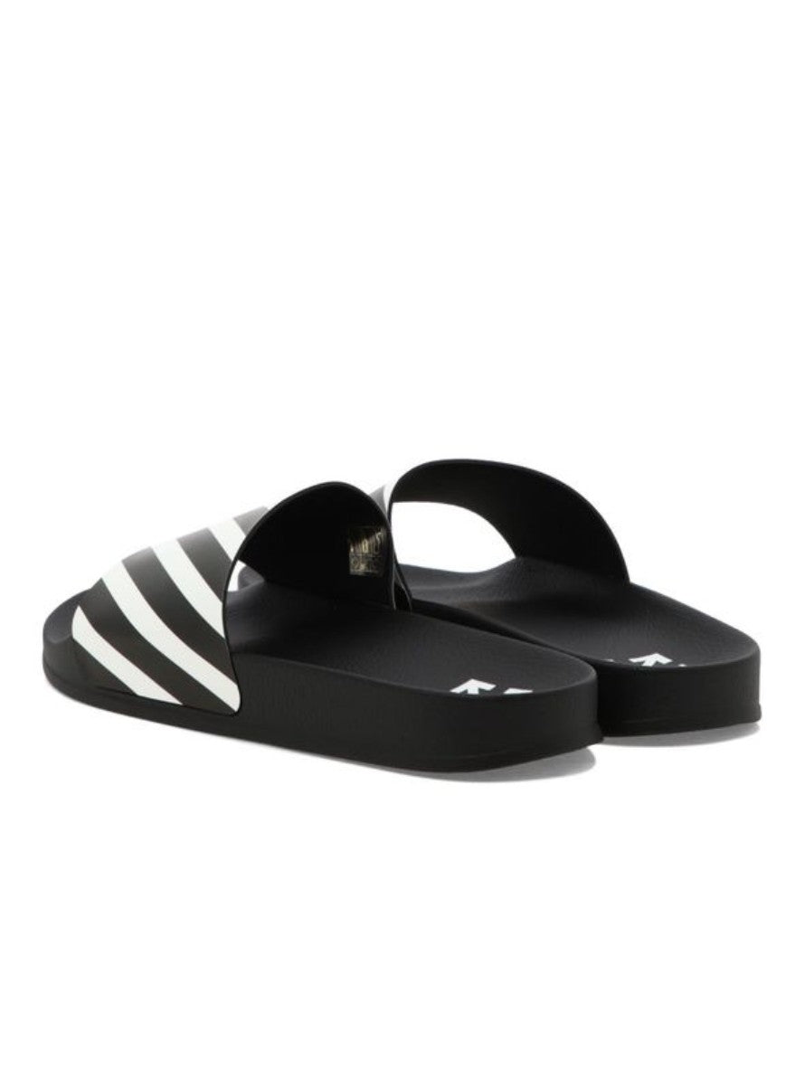 Off-White Sandali OMIC011C99MAT001 - SanShopLuxury - 40, 41, 42, 43, 44, Autunno/Inverno, Beachwear, Calzature, Carry Over, Continuativo, Idoneo, Nero, New, Off-White, Primavera/Estate, Sandali, Uomo