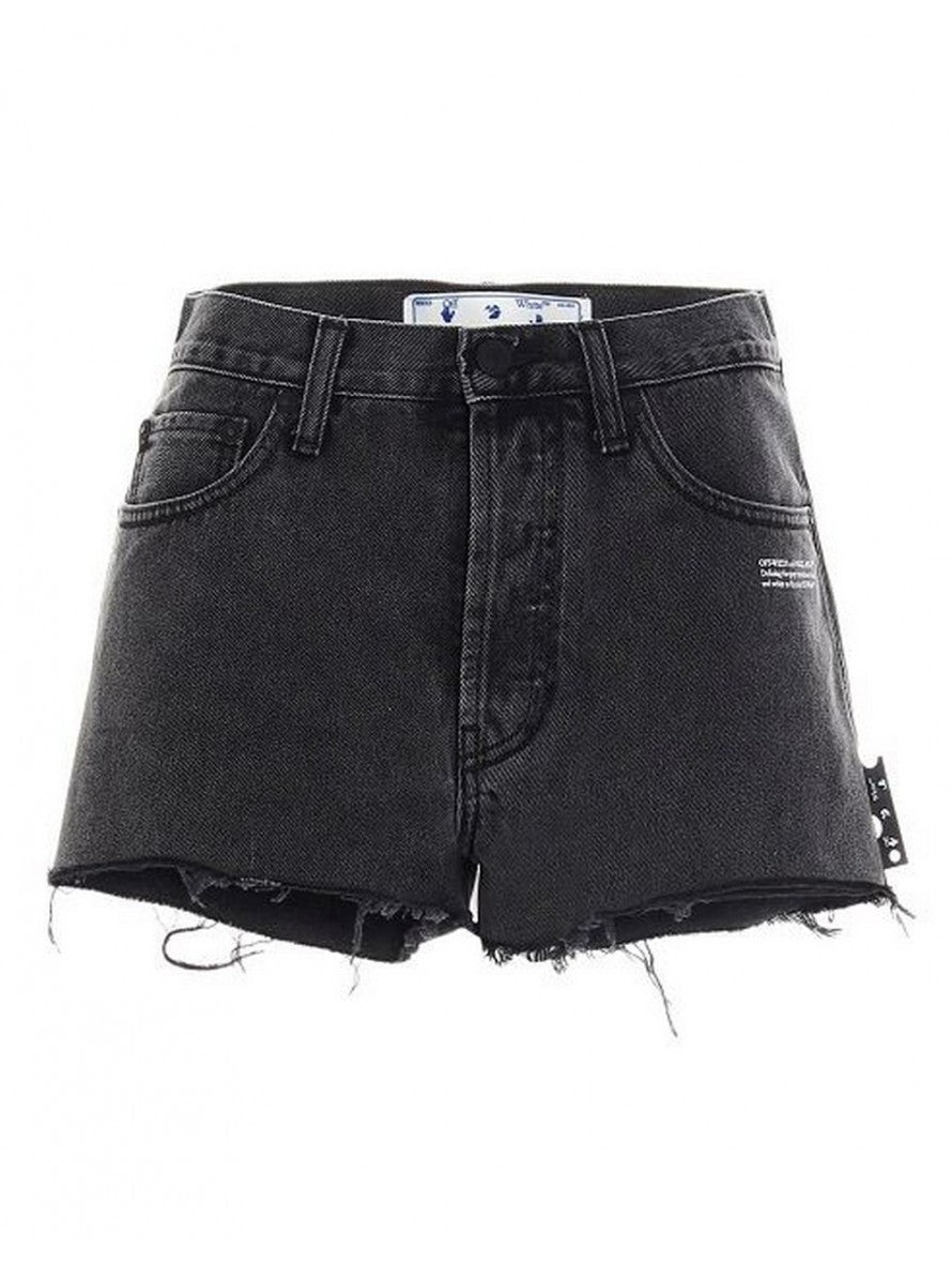 Off-White Short OWYC002R21DEN0020700 - SanShopLuxury - -50%, 2021, 41, 42, 43, Abbigliamento, Donna, Nero, Off-White, Outlet, Primavera/Estate, Short, SS19