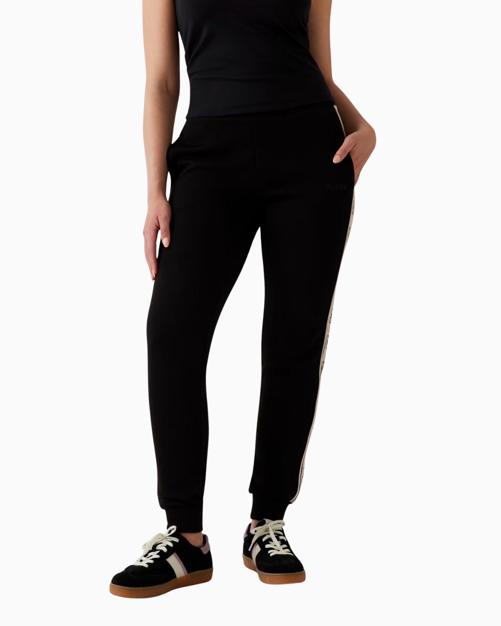 Guess Pantatuta V2YB15 KB3P2 JBLK - SanShopLuxury - 2025, Abbigliamento, Autunno/Inverno, Donna, FW25, Guess, Idoneo, L, M, Nero, New, Pantatuta, S