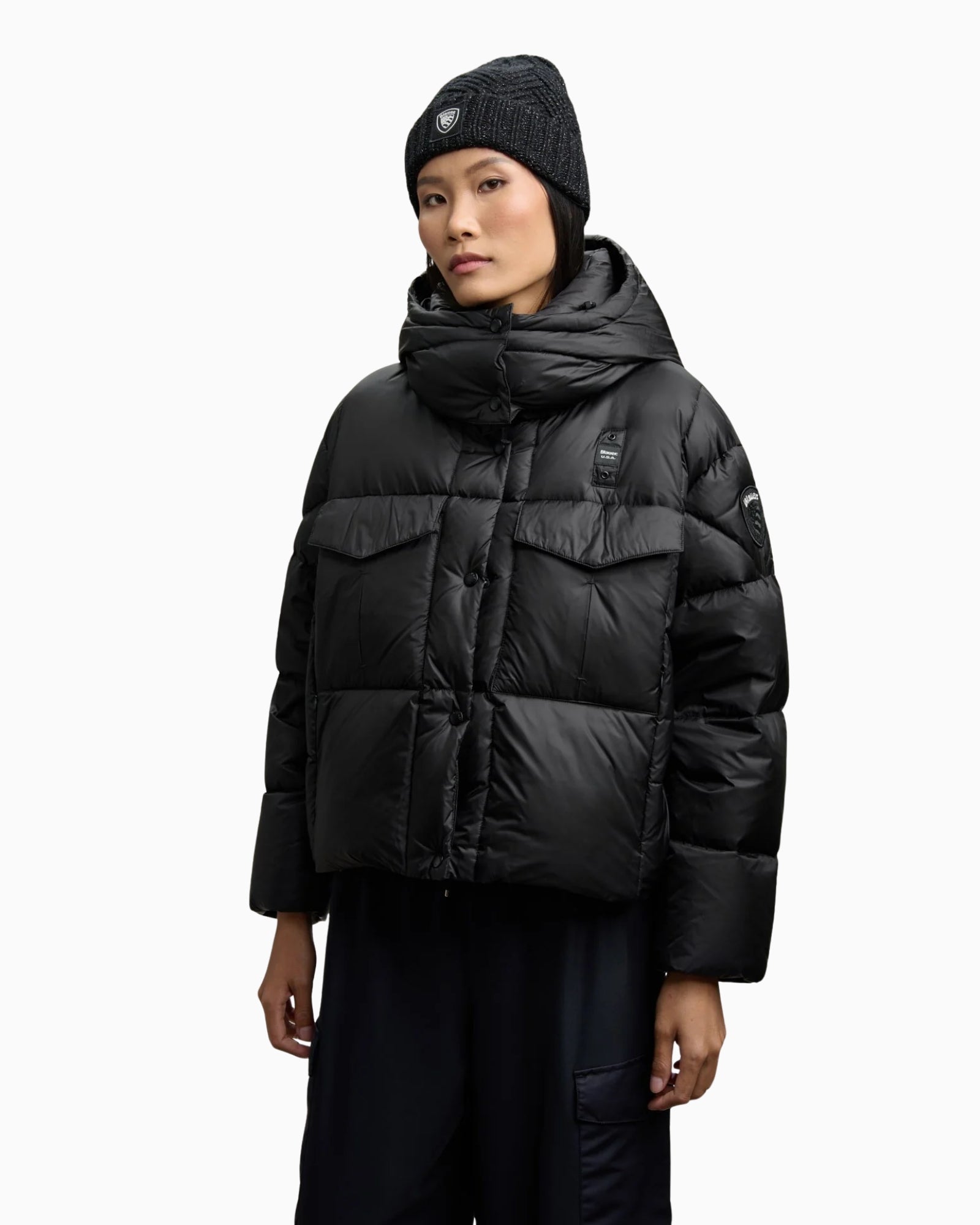 Blauer Giubbino 25WBLDC03169-999 - SanShopLuxury - 2025, Abbigliamento, Autunno/Inverno, Blauer, Donna, FW25, Giubbino, Idoneo, L, M, Nero, New, S, XL