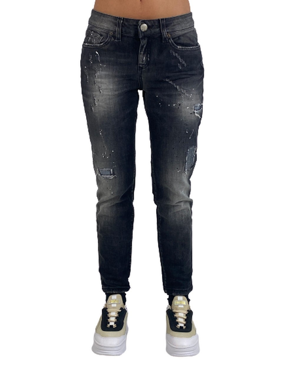 Inverno, Donna, Jeans, Nero, Outlet, SS19