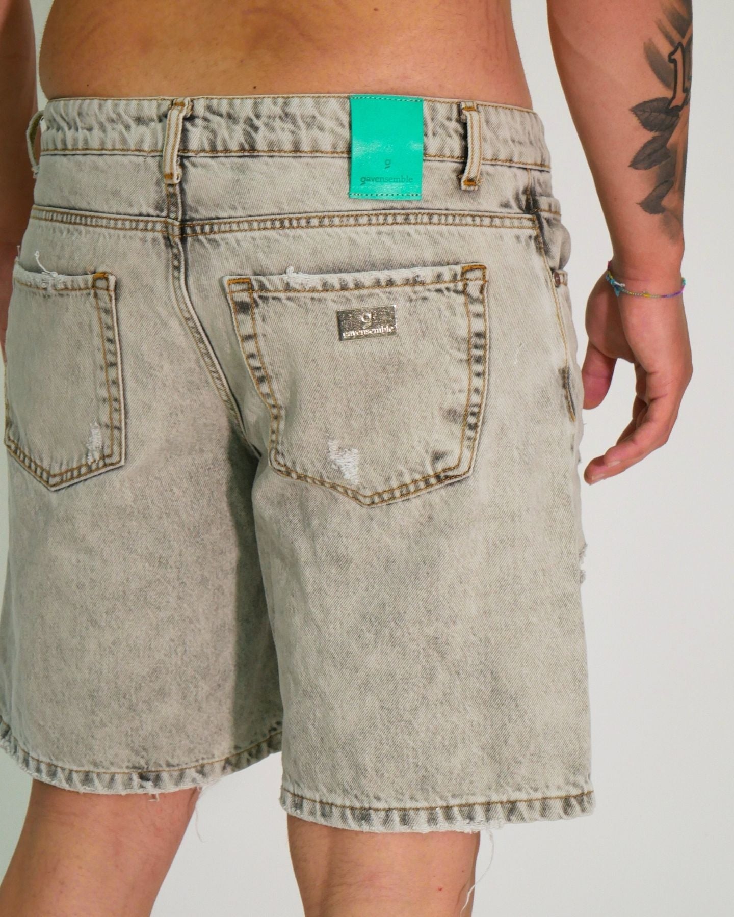 Gavensemble Short SHORT420 - SanShopLuxury - 2024, 44, 46, 48, 50, 52, 54, Abbigliamento, Gavensemble, Grigio, Idoneo, jeans, Outlet, Primavera/Estate, Short, SS24, Uomo