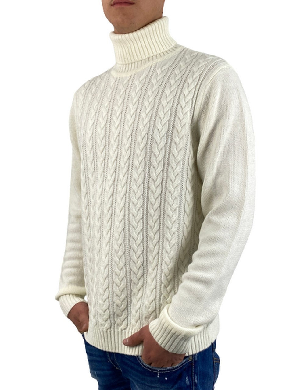 Dik Tat Maglieria DK87013 - SanShopLuxury - -50%, 2020, Abbigliamento, Autunno/Inverno, Bianco, Dik Tat, FW20, Maglieria, Nero, Outlet, S, Uomo