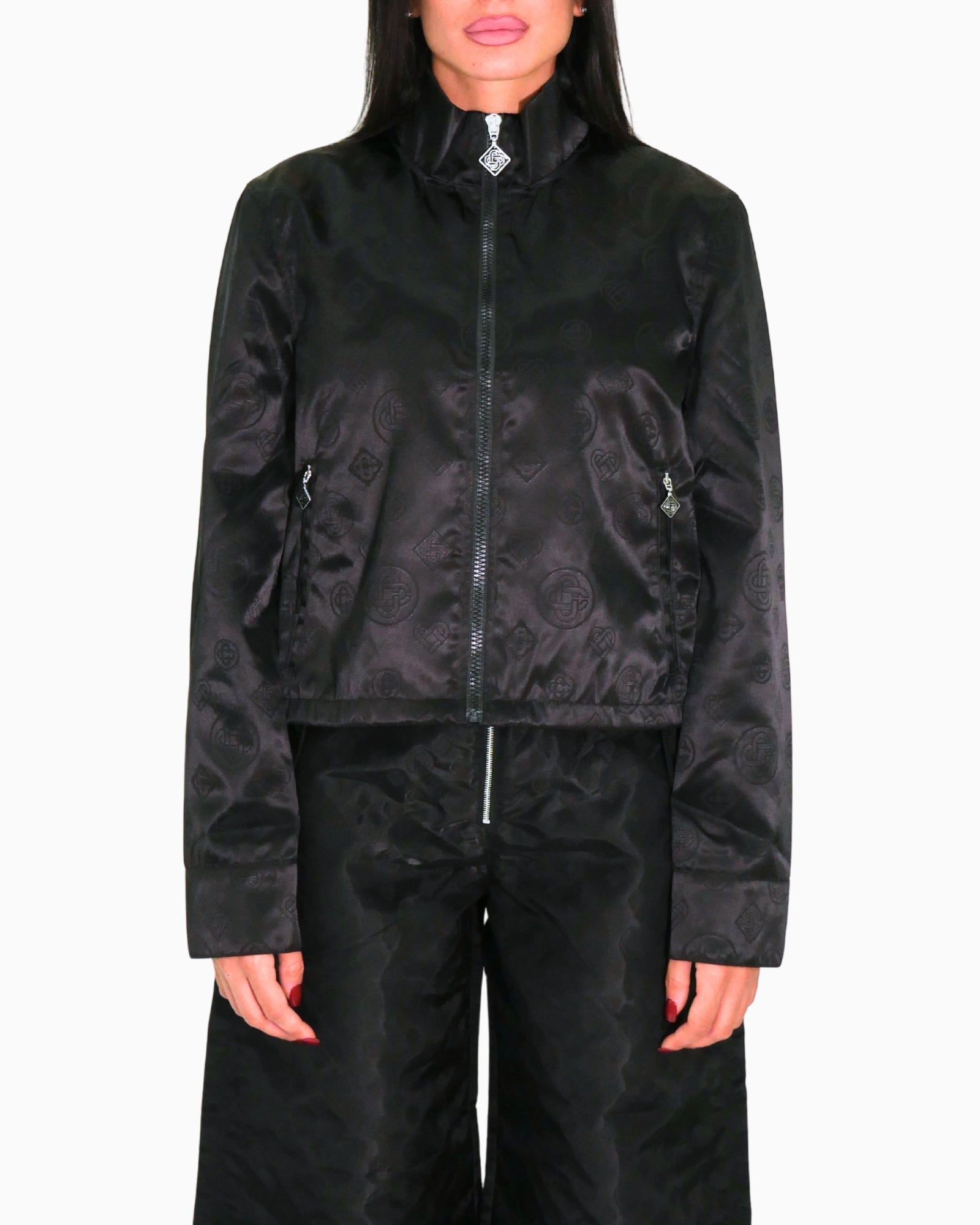 Casablanca Giubbino WAW25JK432/01 - SanShopLuxury - 2025, 38, 40, Abbigliamento, Accessori, Autunno/Inverno, Casablanca, Donna, FW25, Giubbino, Idoneo, Nero, New, Ultimo