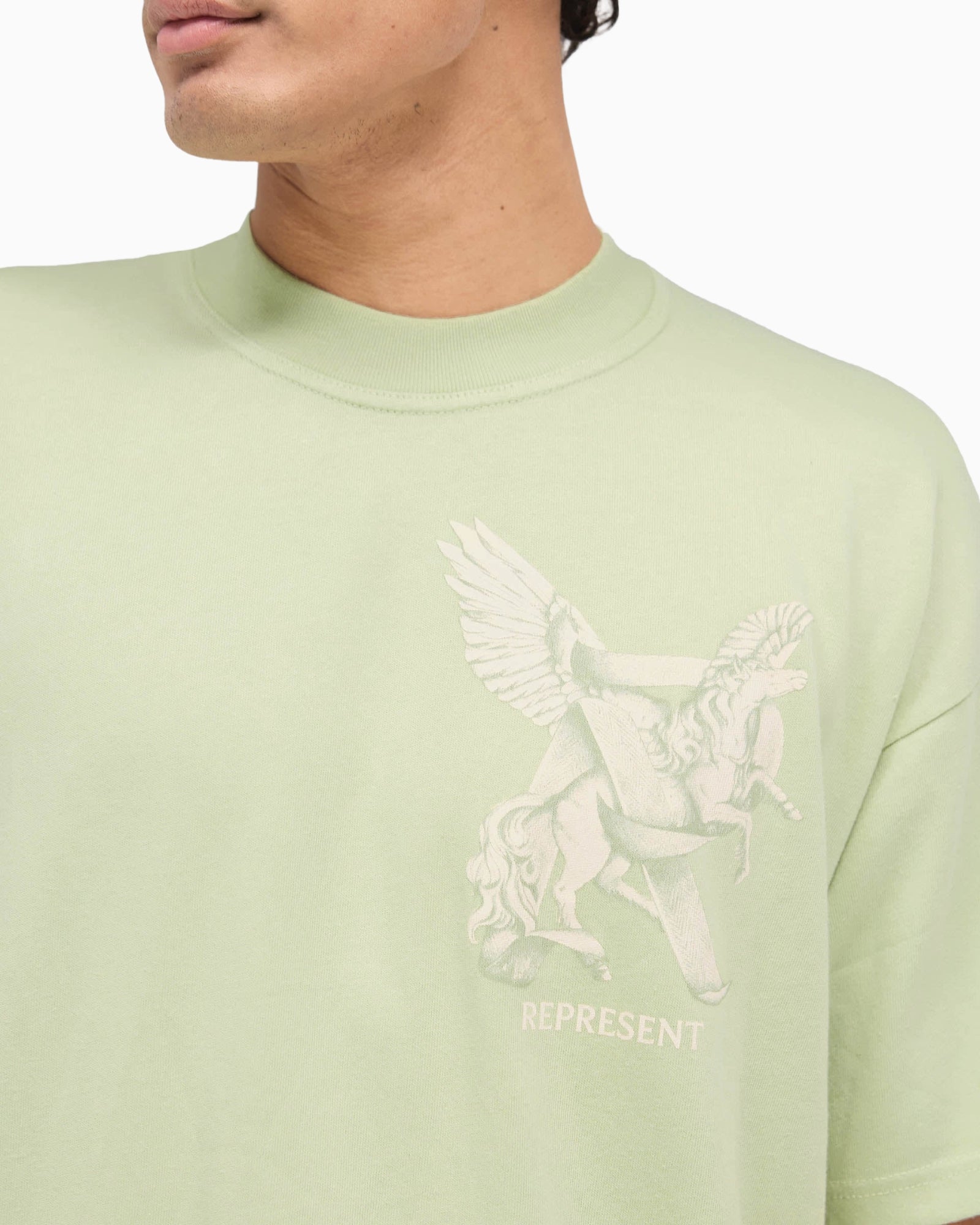 Represent T-Shirt MLM41066/37 - SanShopLuxury - 2025, Abbigliamento, Idoneo, L, M, New, Primavera/Estate, Represent, S, Salvia, SS25, T-Shirt, Uomo, XL, XXL