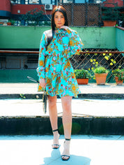 Versace Jeans Couture Abiti 72HAO924 - SanShopLuxury - 2022, 40, 42, Abbigliamento, Abiti, Donna, Outlet, Primavera/Estate, SS22, Turchese, Versace Jeans Couture