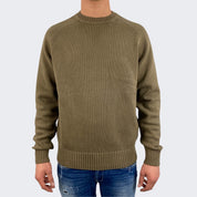 Dik Tat Maglieria DK87019 - SanShopLuxury - -50%, 2020, Abbigliamento, Autunno/Inverno, Dik Tat, FW20, Girocollo, Grigio, L, M, Maglieria, Marrone, Outlet, S, Uomo, XL