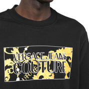 Versace Jeans Couture Felpa 75GAIE01 CF02E - SanShopLuxury - 2023, 2XL, Abbigliamento, Autunno/Inverno, Felpa, FW23, Girocollo, Idoneo, L, M, Nero, Outlet, Uomo, Versace Jeans Couture, XL