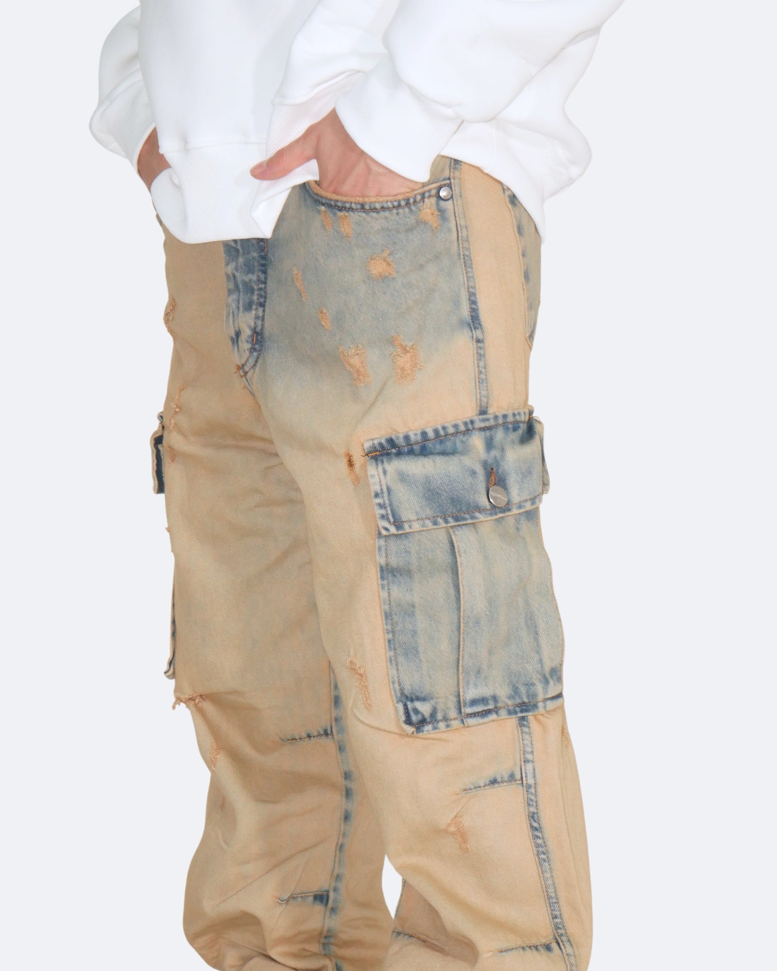 Gavensemble Jeans BAGGY10 - SanShopLuxury - 2024, 44, 46, 48, 50, 52, 54, Abbigliamento, Autunno/Inverno, Beige, Continuativo, FW24, Gavensemble, Idoneo, Jeans, Outlet, Primavera/Estate, Uomo