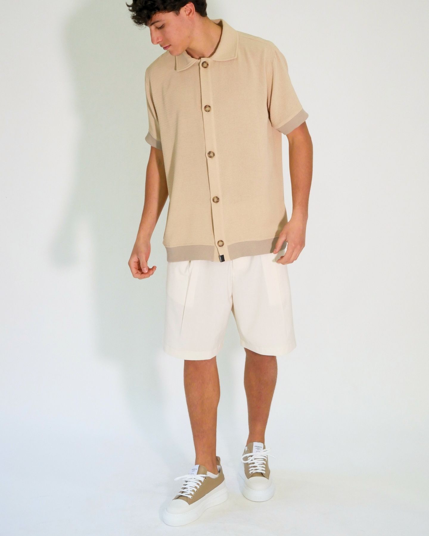 Asensyo Sneakers AS60 - SanShopLuxury - 2024, 39, 40, 41, 42, 43, 44, Asensyo, Beige, Calzature, Idoneo, Outlet, Primavera/Estate, Sneakers, SS24, Ultimo, Uomo