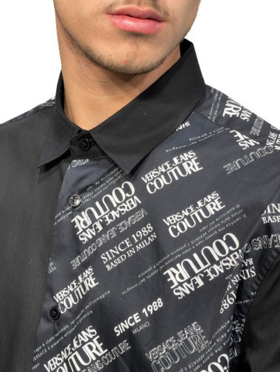 Versace Jeans Couture Camicie 71GAL2R2 NS004 - SanShopLuxury - -50%, 2021, 48, Abbigliamento, Autunno/Inverno, Bianco, Camicie, FW21, Nero, Outlet, Uomo, Versace Jeans Couture