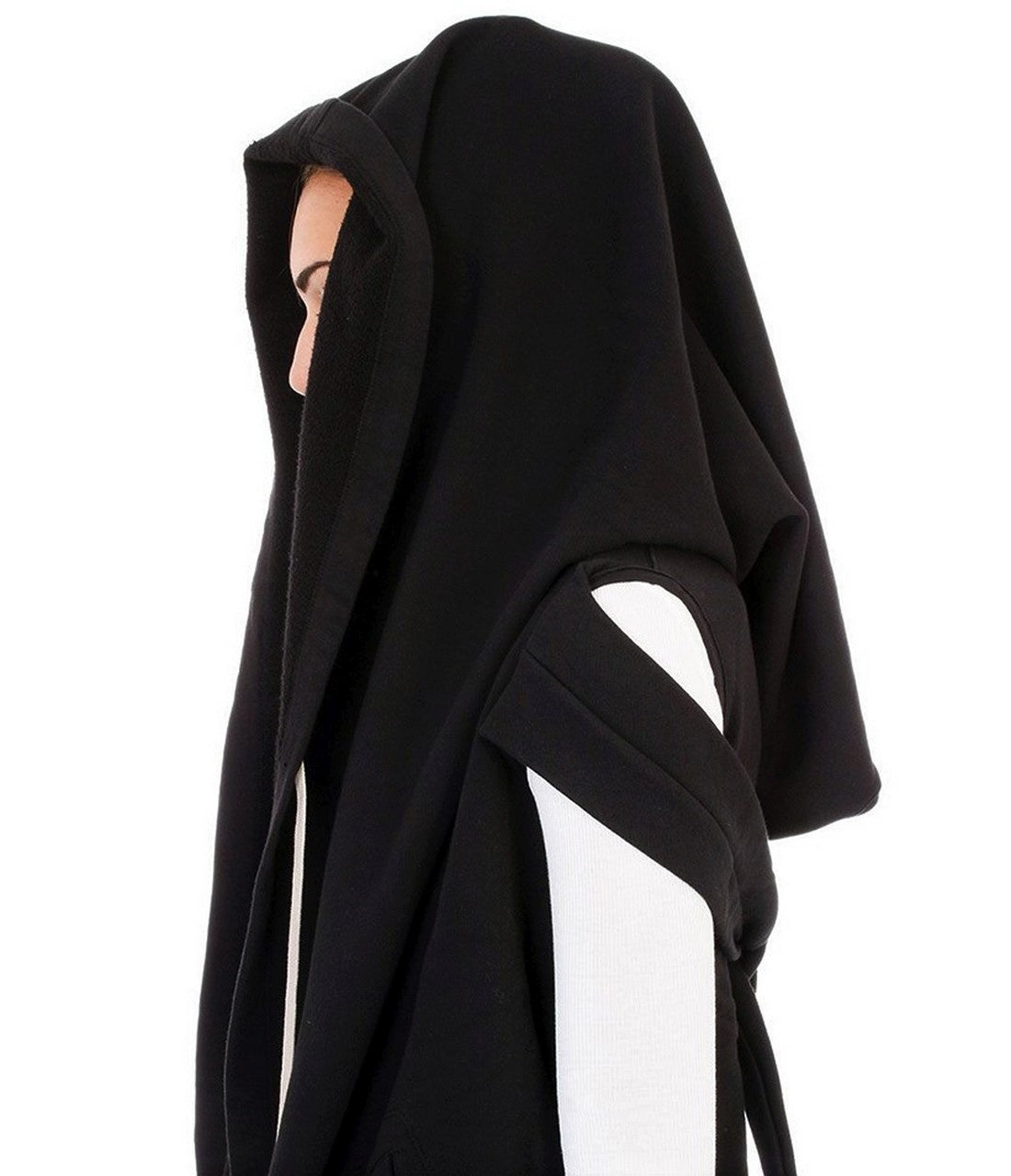 Rick Owens Drkshdw Felpa DS17F2123/F - SanShopLuxury - -70%, 2017, Abbigliamento, Autunno/Inverno, Con Cappuccio, Donna, Felpa, FW17, Grigio, L, M, Nero, Outlet, Rick Owens Drkshdw, S