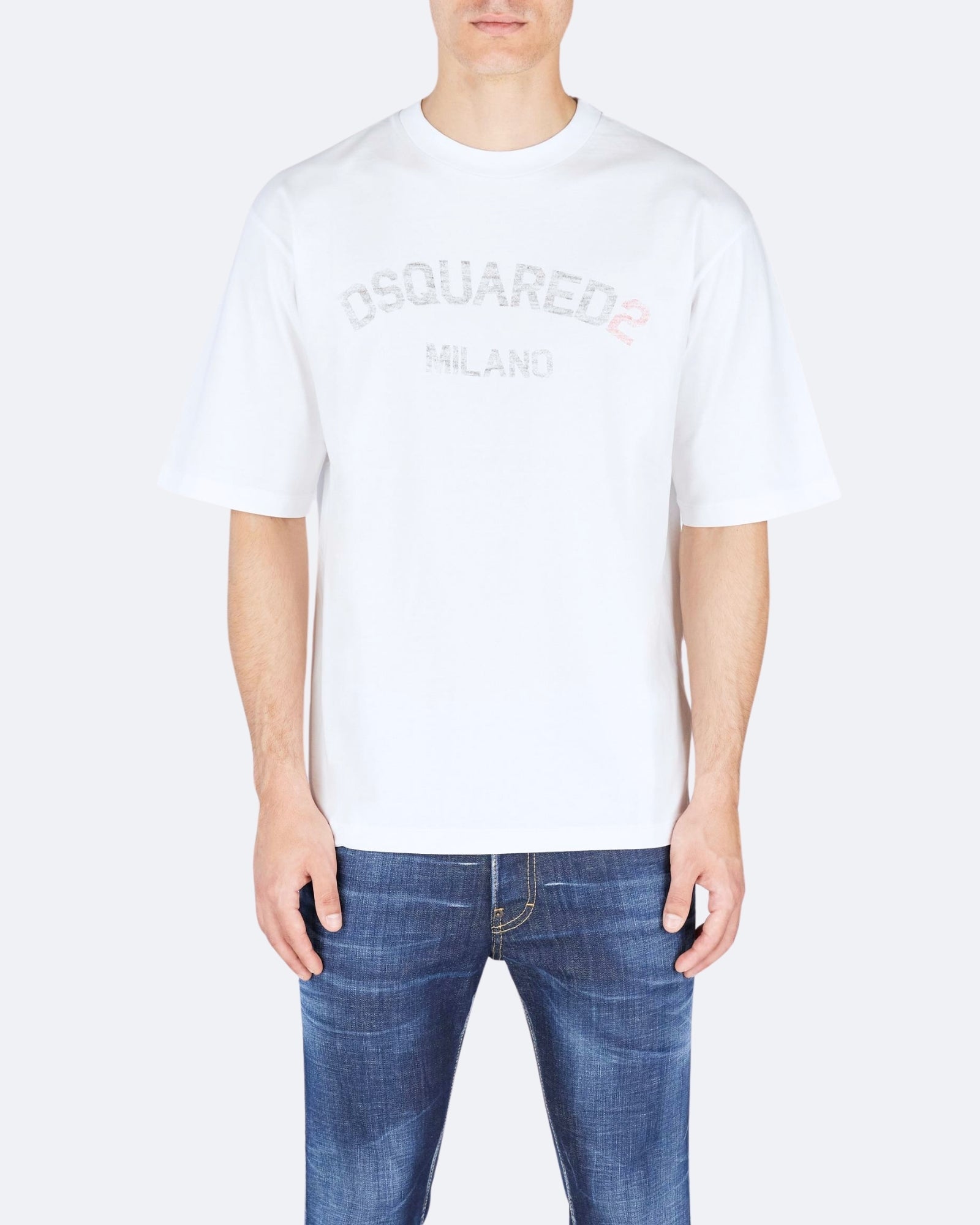 Dsquared2 T-Shirt S74GD1399/D20020100 - SanShopLuxury - 2025, Abbigliamento, Autunno/Inverno, Bianco, Continuativo, Dsquared2, Idoneo, jeans, L, M, New, Primavera/Estate, S, SS25, T-Shirt, Uomo, XL