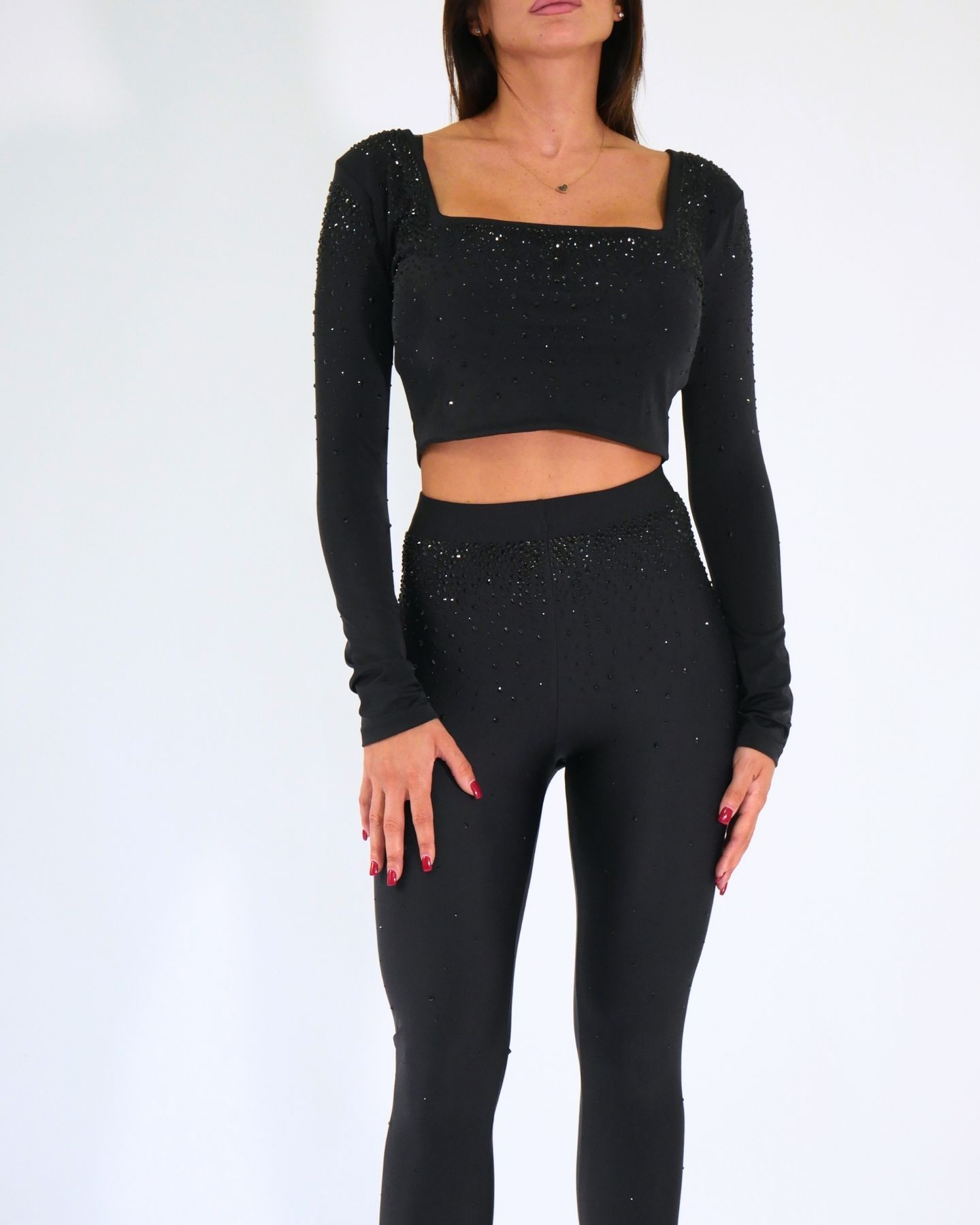 District Margherita Mazzei Top SH45 0407 - SanShopLuxury - 2024, Abbigliamento, Autunno/Inverno, Crop, District Margherita Mazzei, Donna, FW24, Idoneo, L, M, Nero, Outlet, S, Top, XL, XS