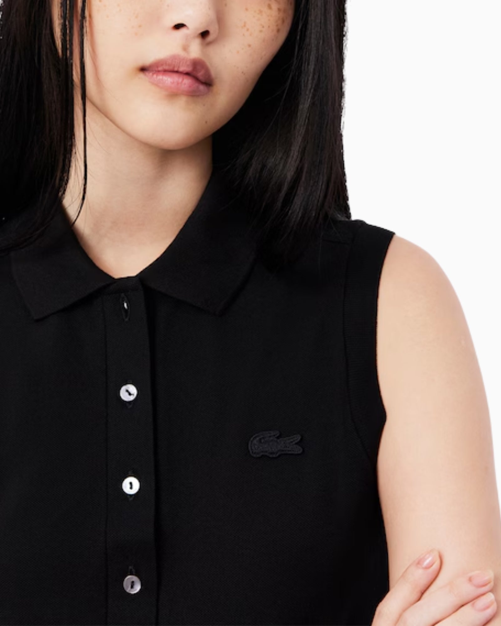 Lacoste T-Shirt Polo PF5445/031 - SanShopLuxury - 2025, 34, 36, 38, 40, 42, Abbigliamento, Donna, Lacoste, Nero, New, Primavera/Estate, SS25, Stellato, T-Shirt Polo, Ultimo