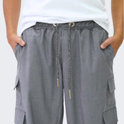 Gavensemble Pantalone PANT05 - SanShopLuxury - 2023, Abbigliamento, Autunno/Inverno, Cargo, FW23, Gavensemble, Grigio, Idoneo, L, M, Nero, Outlet, Pantalone, S, Uomo, XL, XXL